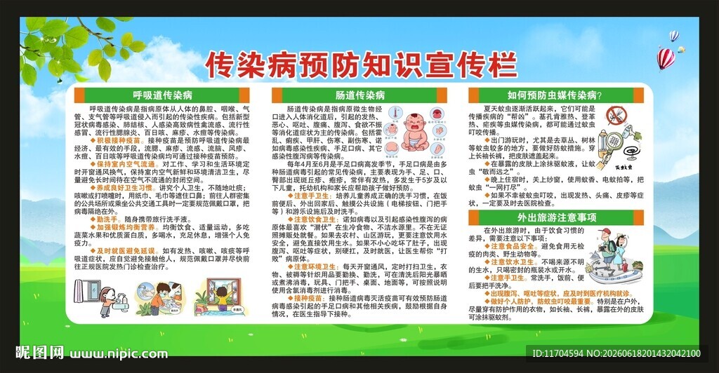 预防传染病知识宣传栏