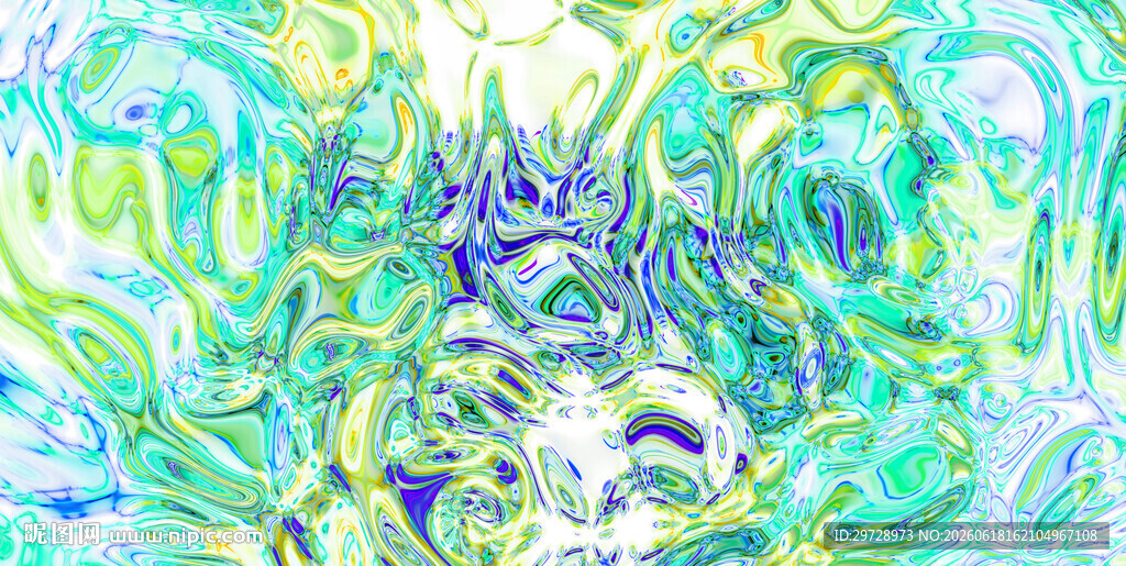 梦幻色彩抽象流体图案