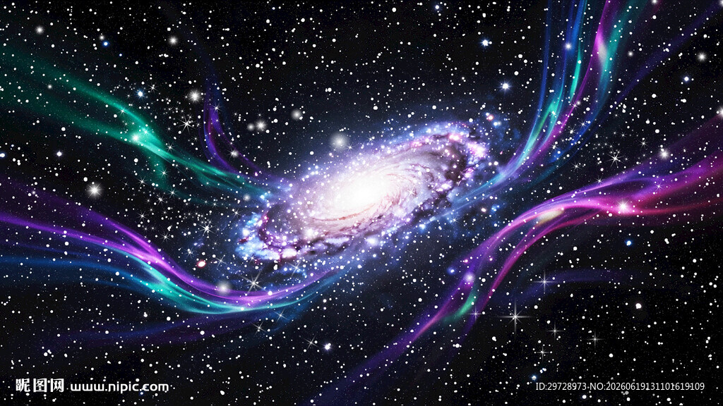 梦幻星云宇宙炫酷星空装饰画