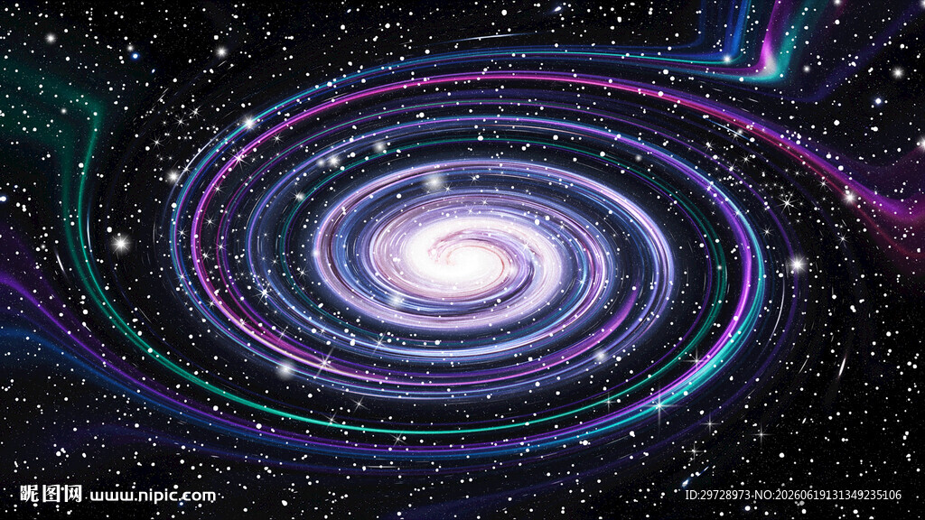 梦幻绚丽的宇宙星系景观