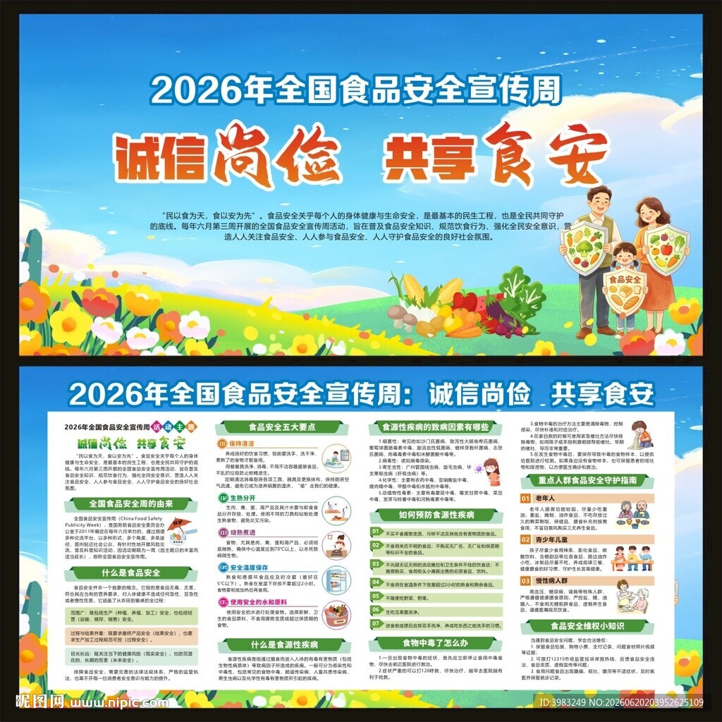 2026年全国食品安全周宣传栏