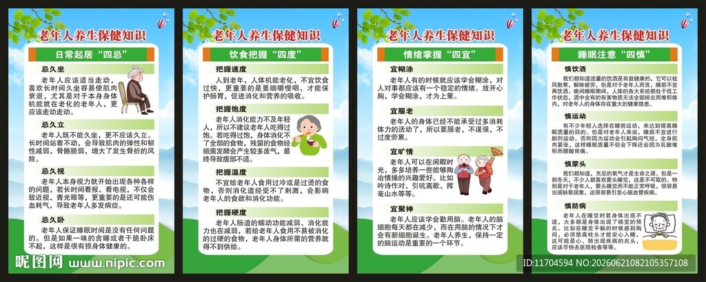 全国老年健康宣传周展板