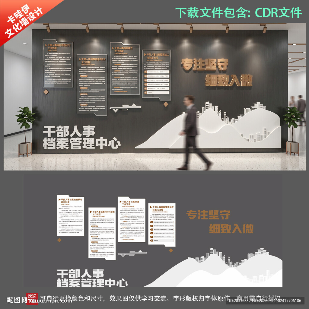 干部人事档案管理文化墙