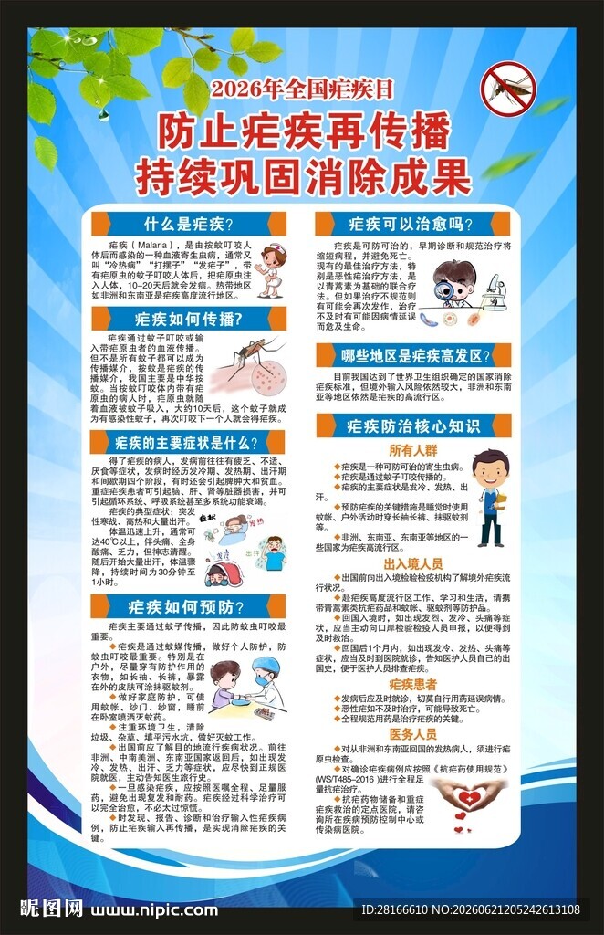 全国疟疾日海报
