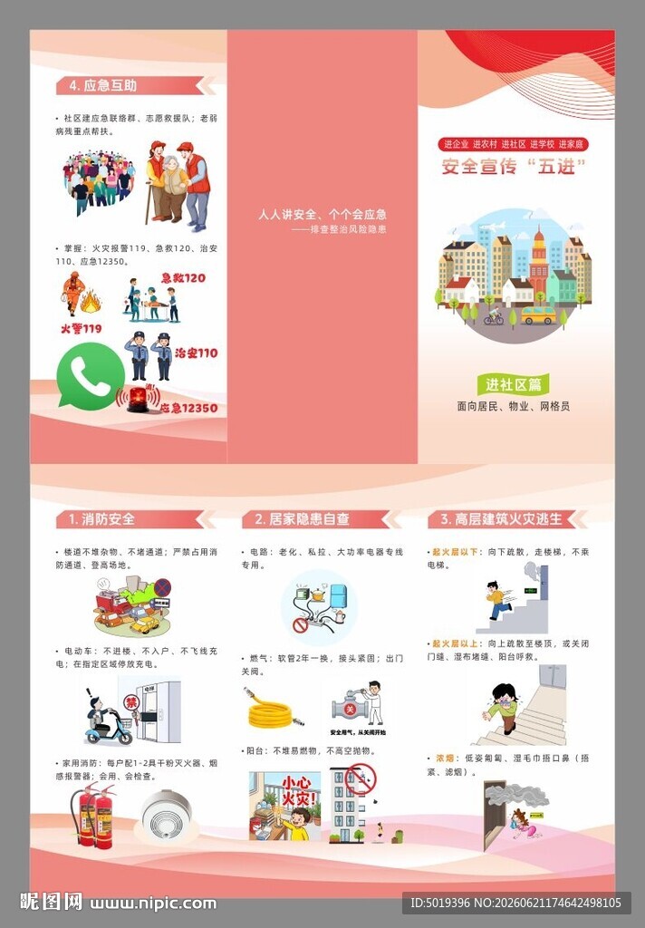安全生产月宣传五进之进社区篇