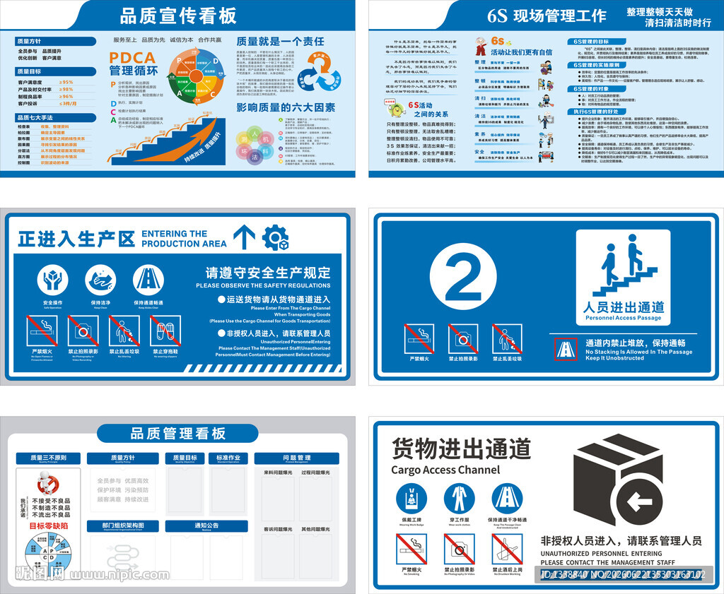 塑胶五金厂品质宣传栏