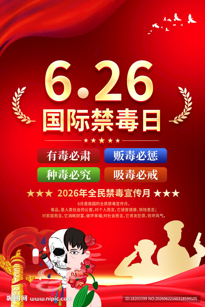 禁毒宣传海报