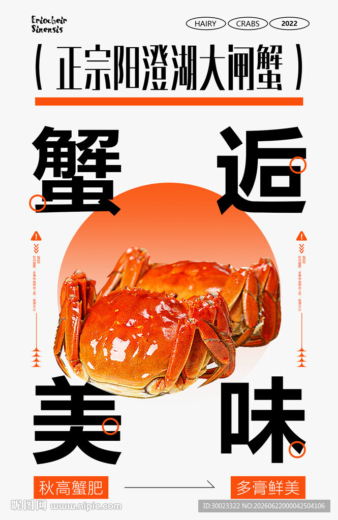 大闸蟹海报