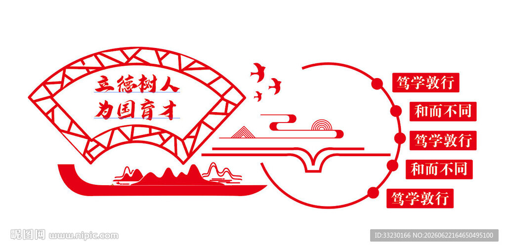 教师成长师德师风文化墙