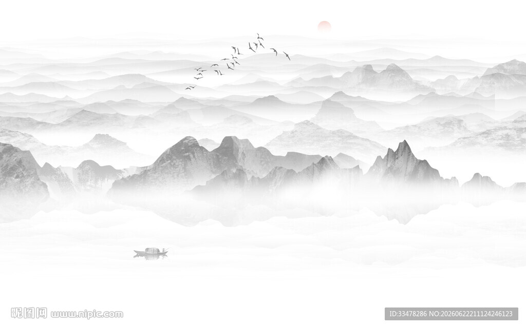 新中式山水画