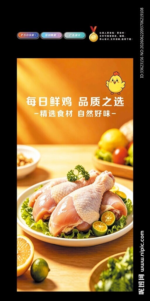 鲜鸡腿