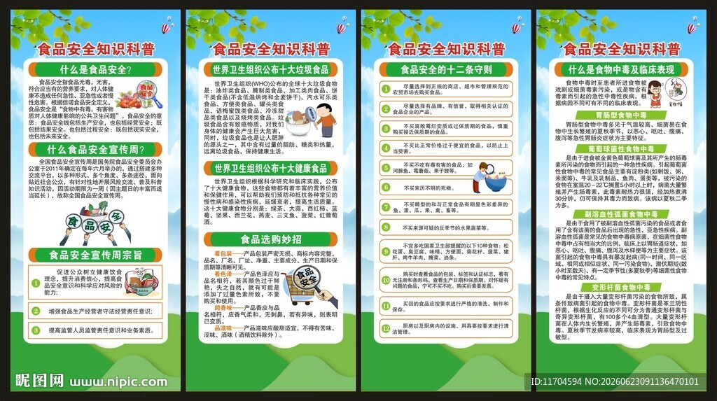 全国食品安全宣传周展架