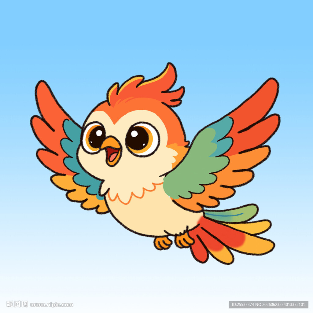 彩色小灵鸟
