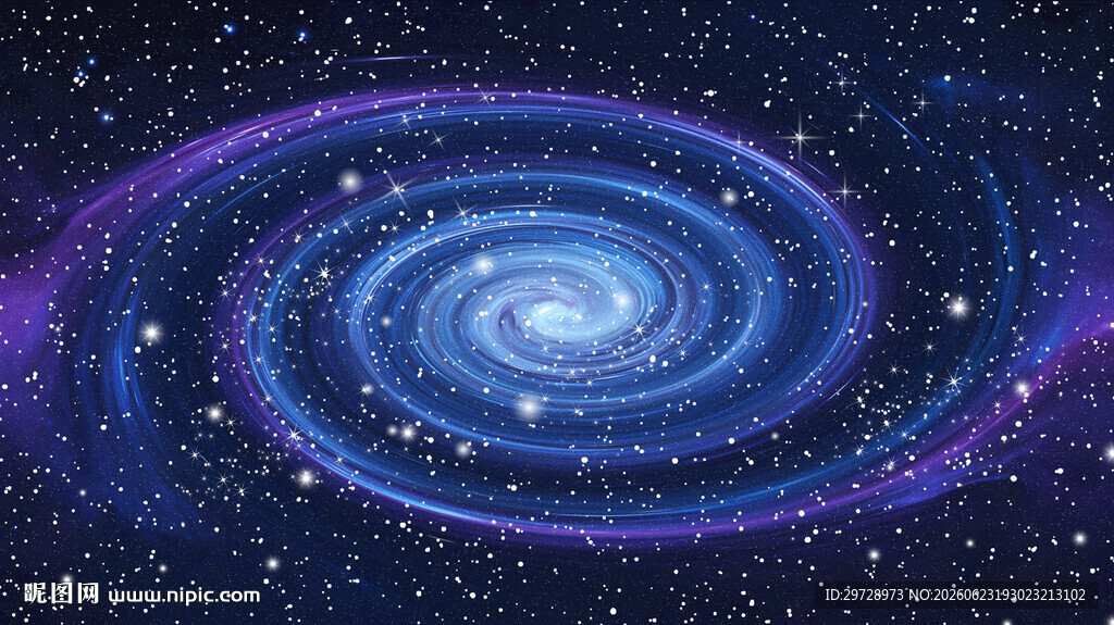 蓝紫色宇宙星空