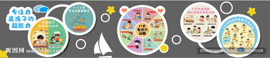 专注力文化墙