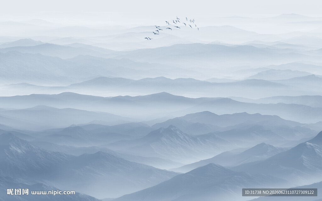 水墨山水画