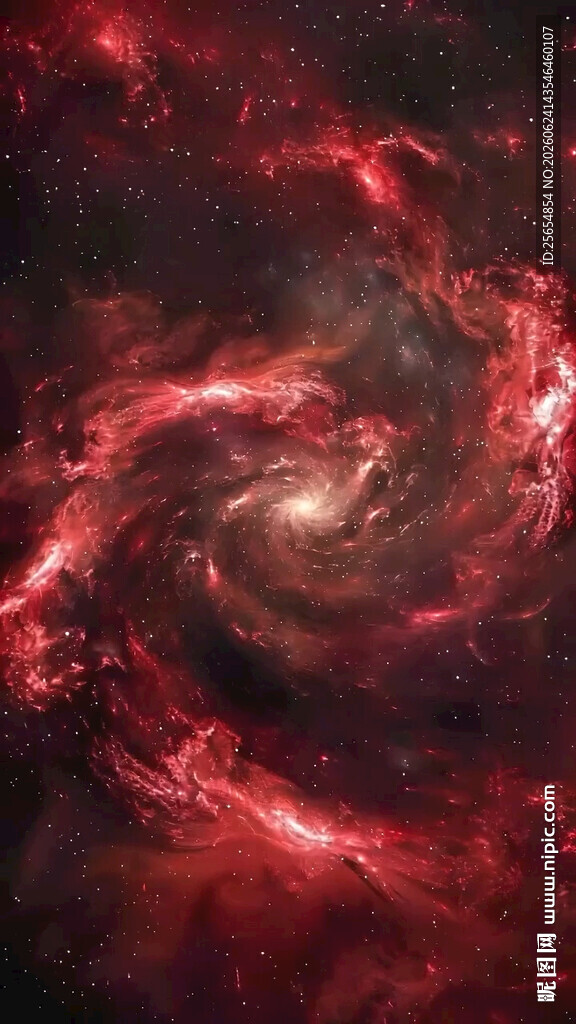 红色旋转星云