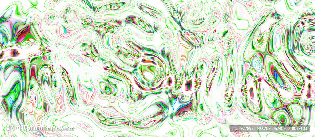 清新抽象流体画
