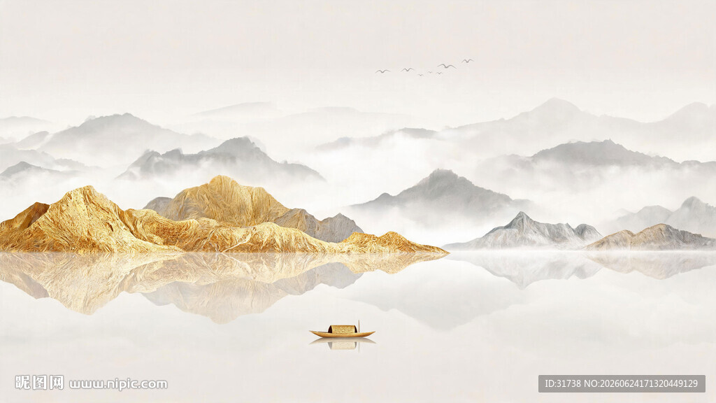 水墨山水画