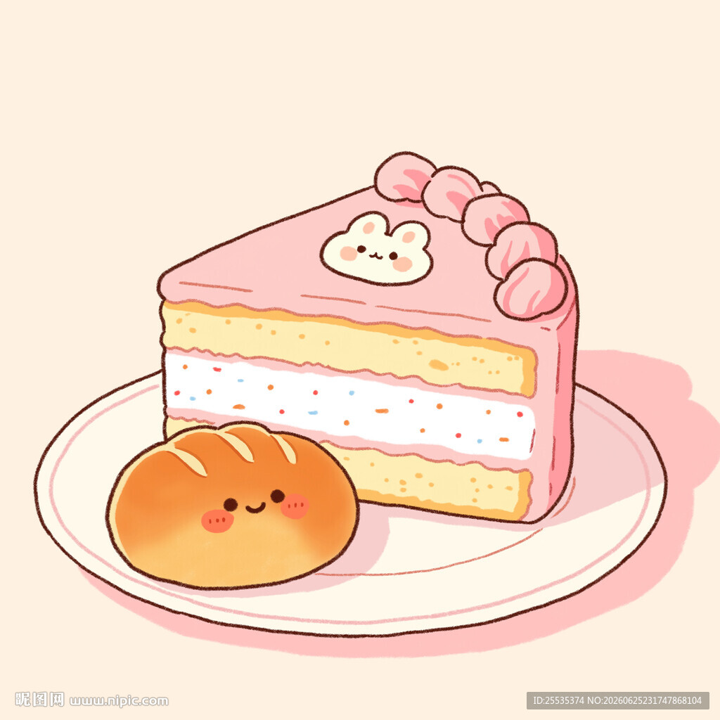 粉色蛋糕