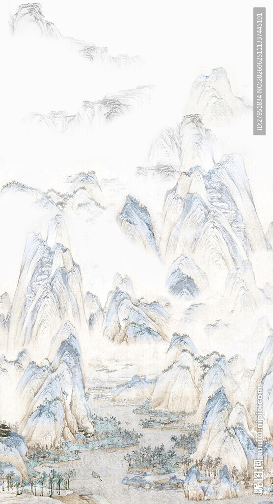 水墨山水图景