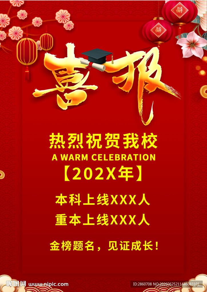 高考喜报海报