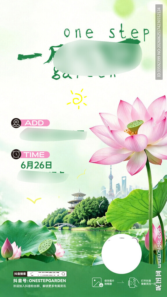夏日荷花 