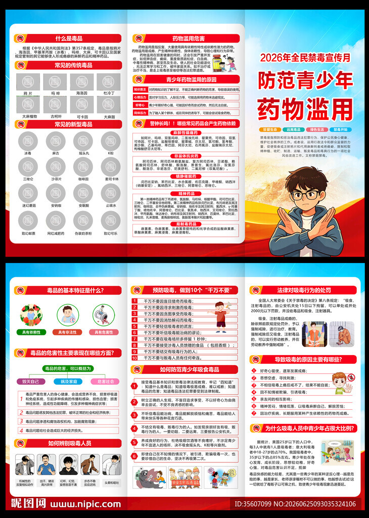 国际禁毒日折页
