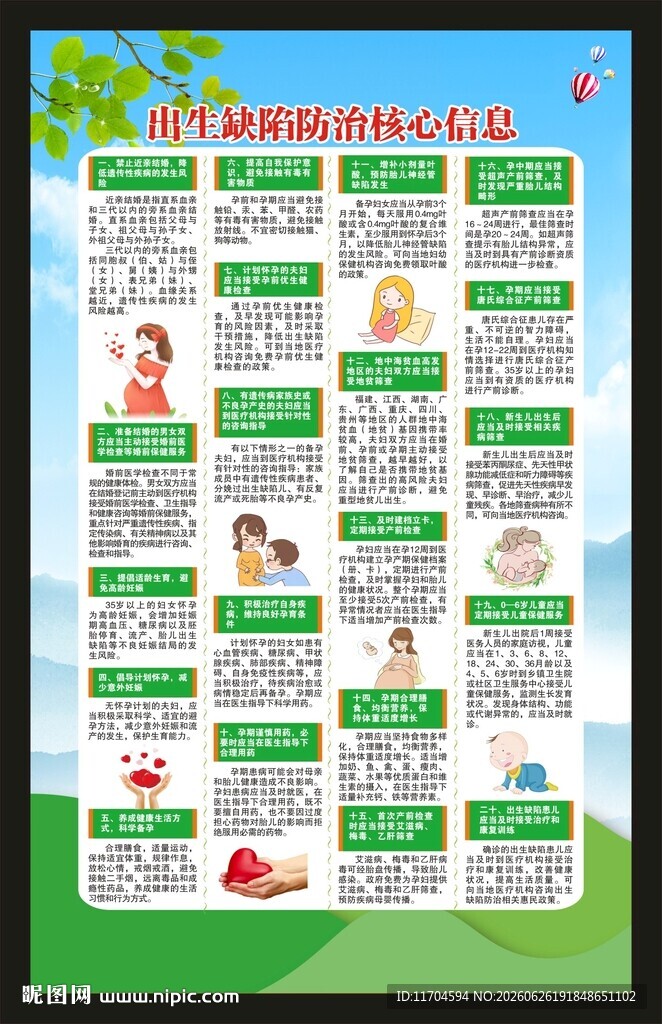预防出生缺陷日海报