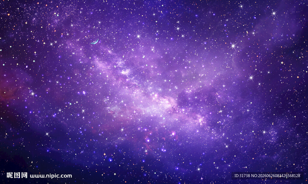 紫色宇宙星空背景