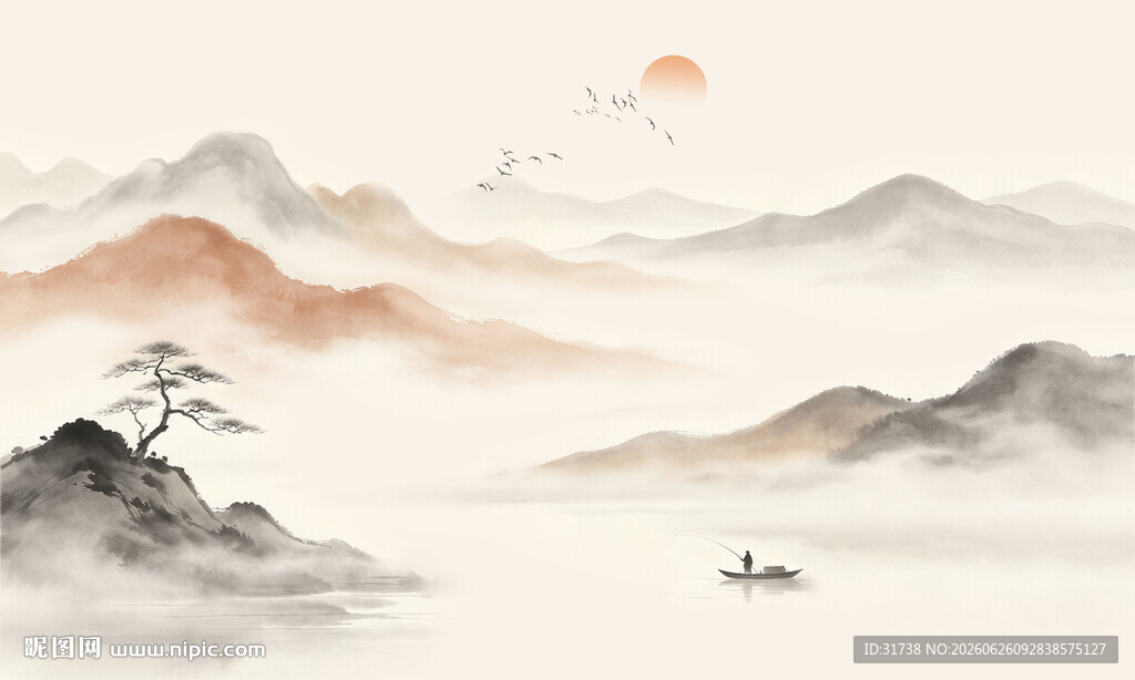 新中式山水画