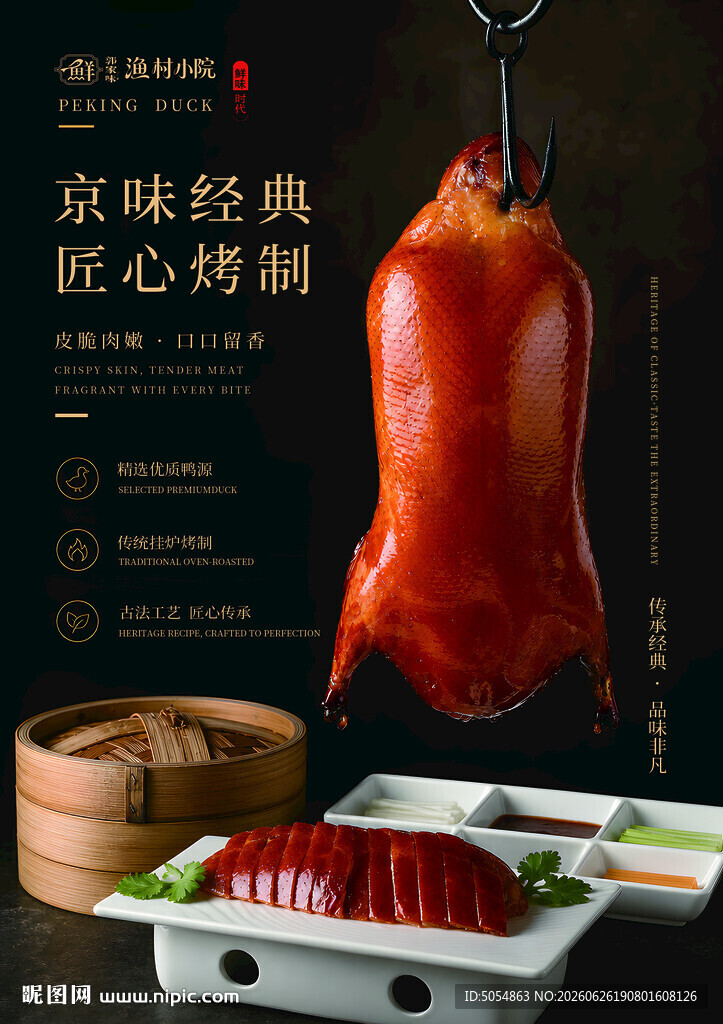 北京烤鸭海报