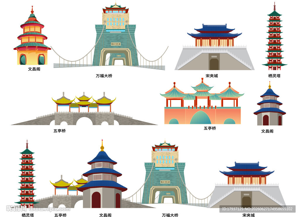 扬州城市建筑旅游剪影