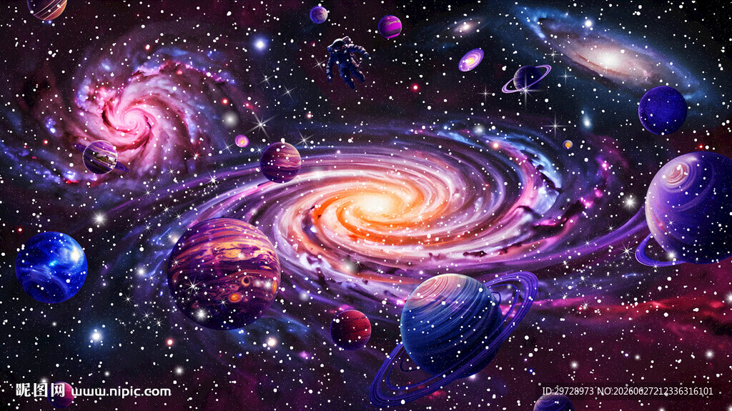 绚丽宇宙星系景观