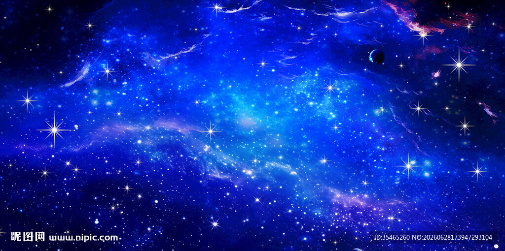 蓝色星空灯箱软膜天花