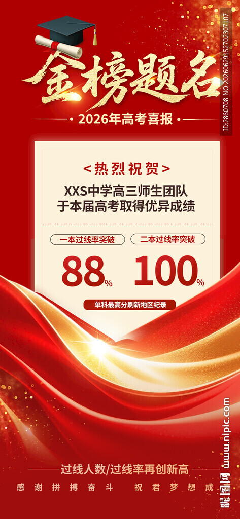 金榜题名海报