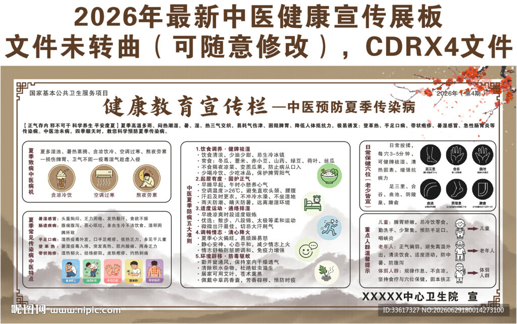 中医预防夏季传染病