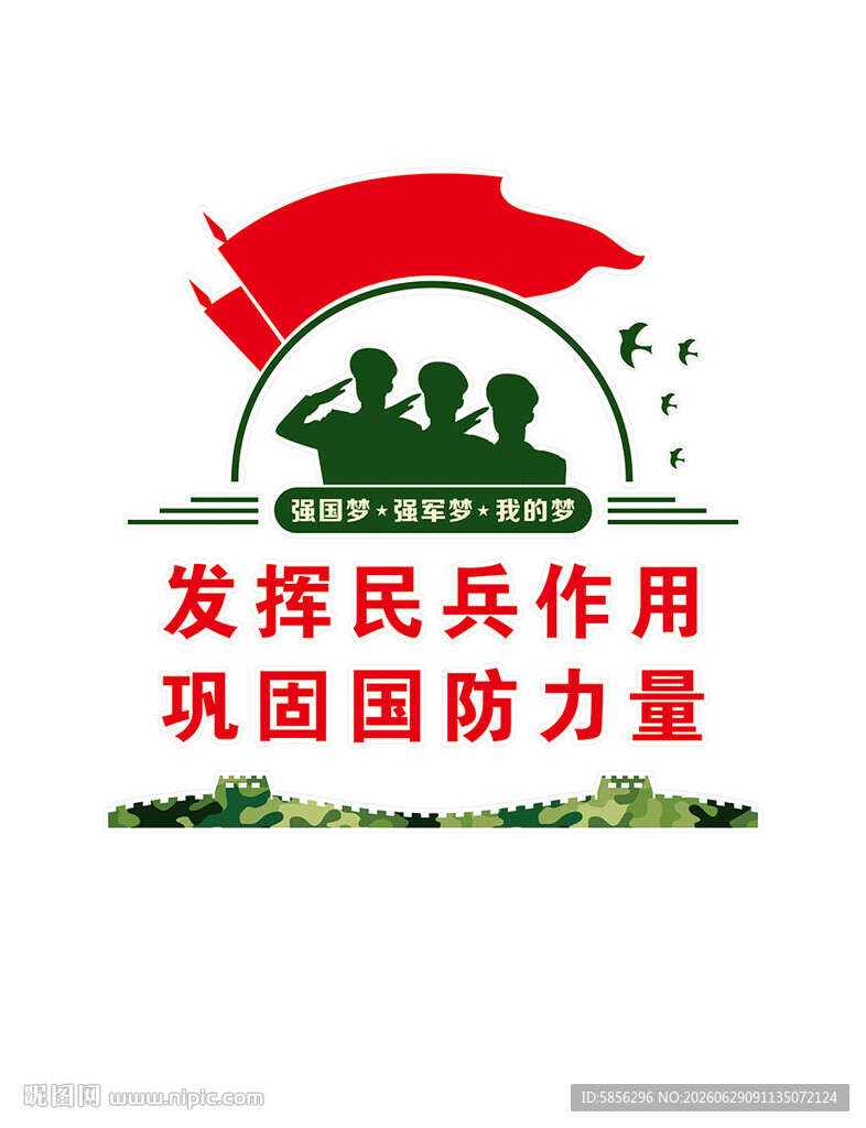 民兵形象墙