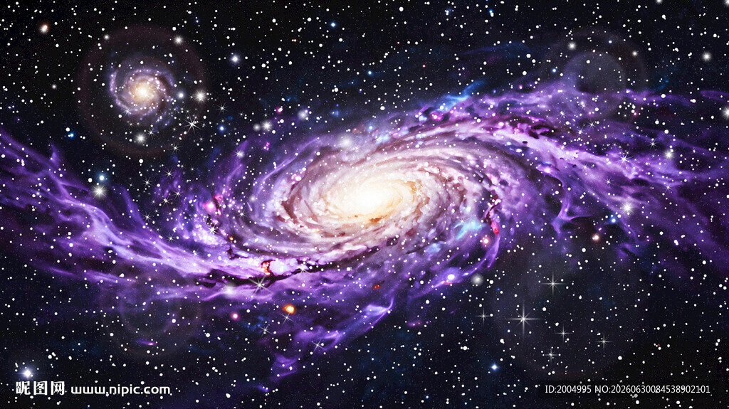 紫色宇宙星空