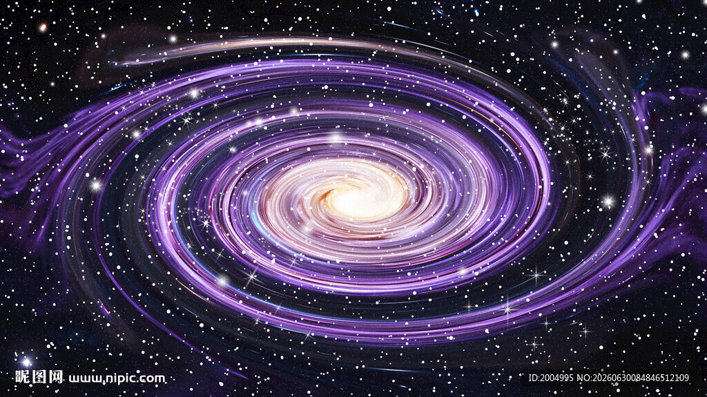 紫色星空旋涡