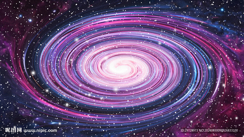 绚丽唯美梦幻旋涡星空
