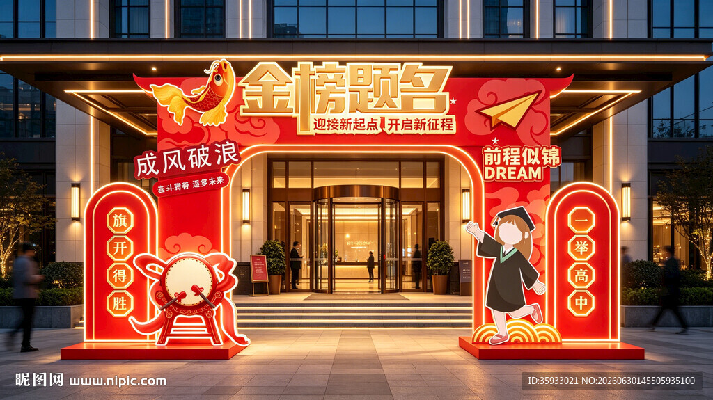 金榜题名拱门