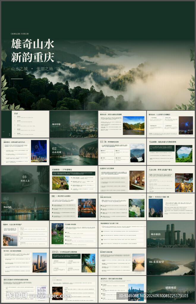 重庆印象城市介绍旅游宣传PPT