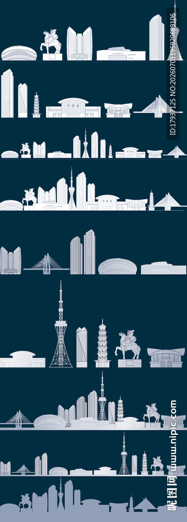 河源广东城市建筑旅游剪影