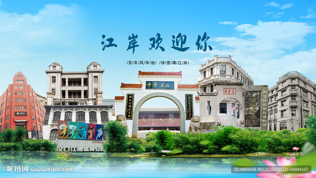 湖北武汉江岸欢迎你