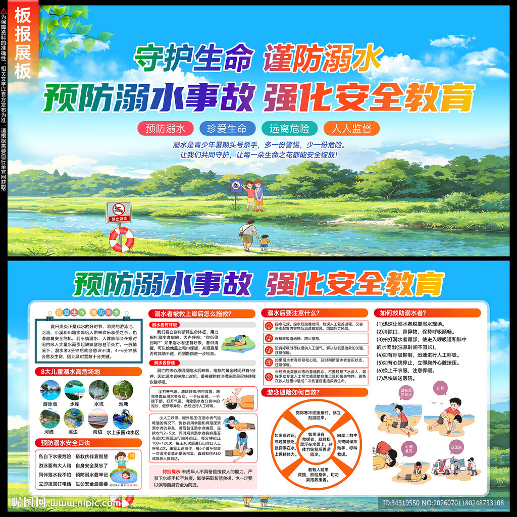 预防溺水宣传栏