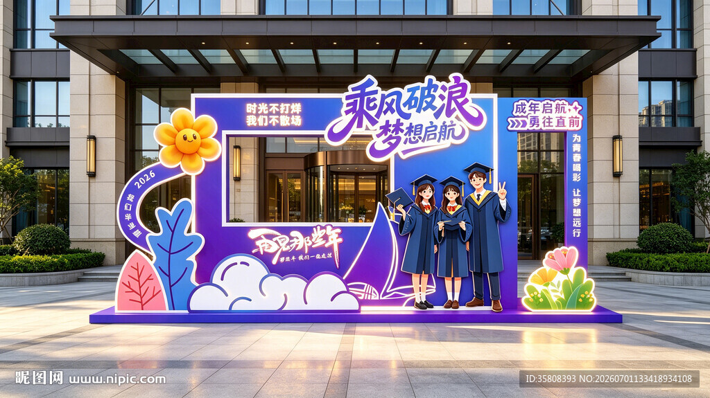毕业拍照框