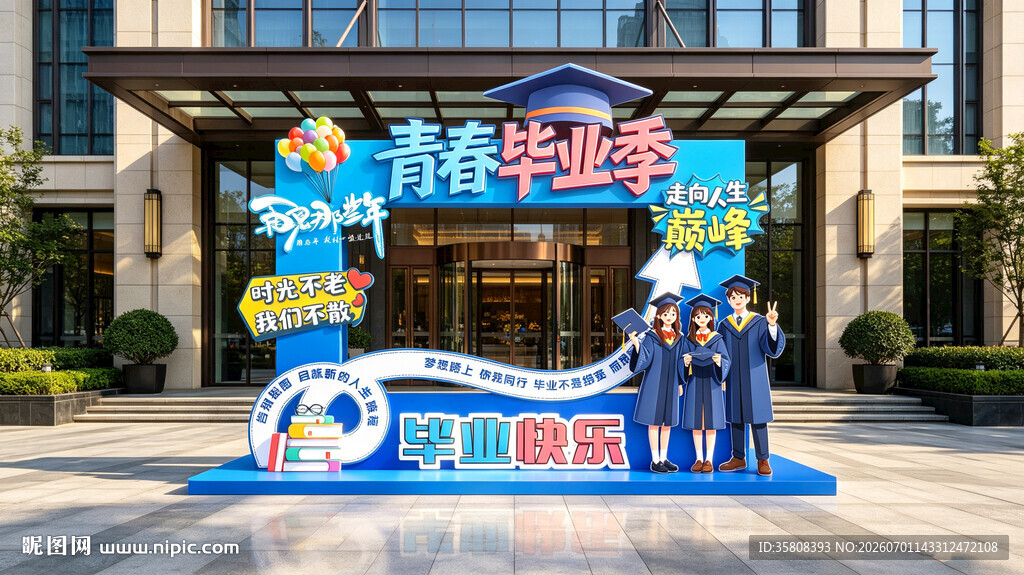 毕业拍照框