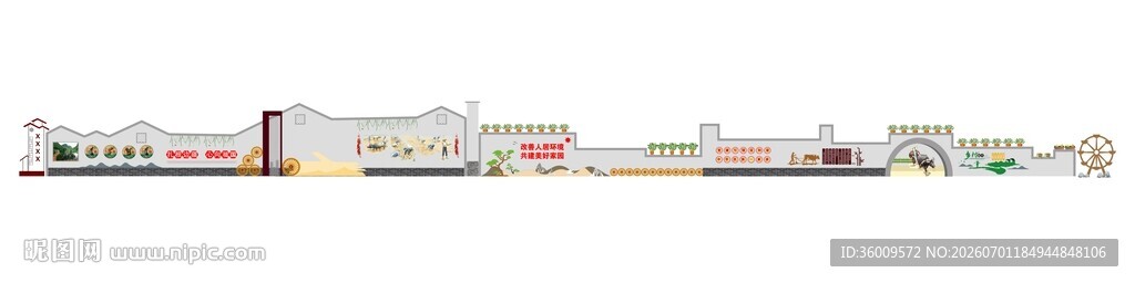 美丽乡村建设文化墙