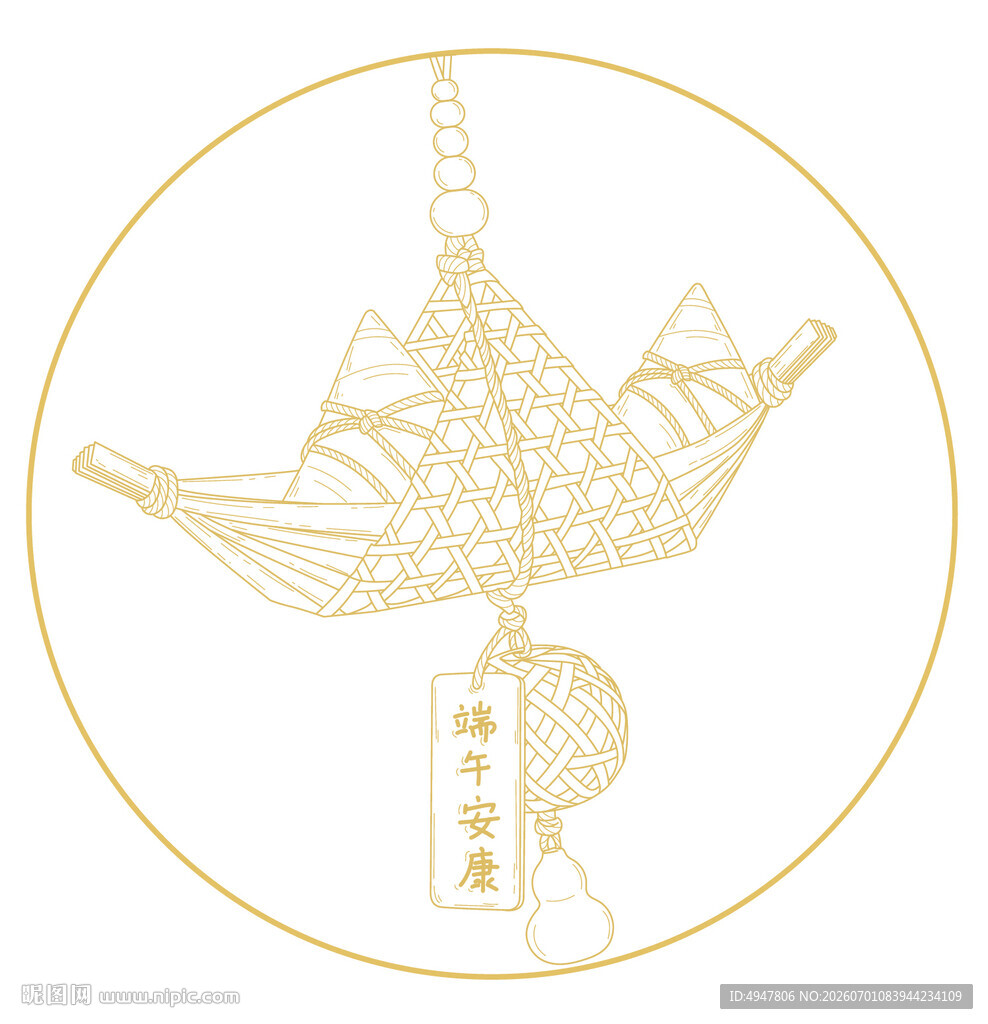 中式传统金饰图  矢量图 分层
